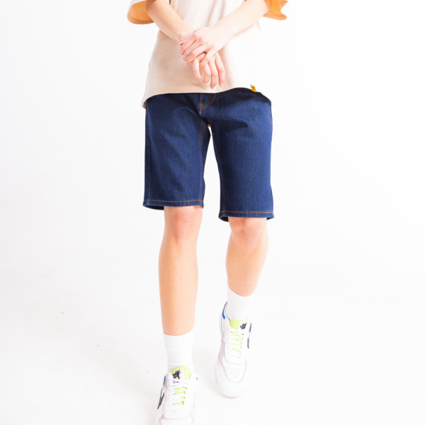 "Invert" Indigo Denim Shorts