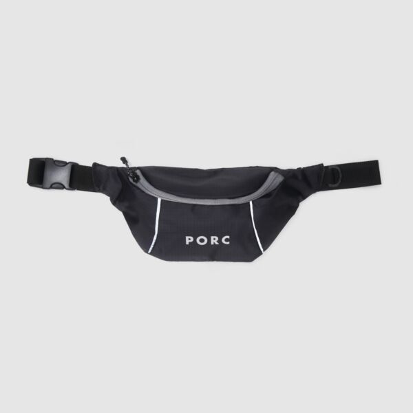 "Incognito" Black Reversible Hip Bag