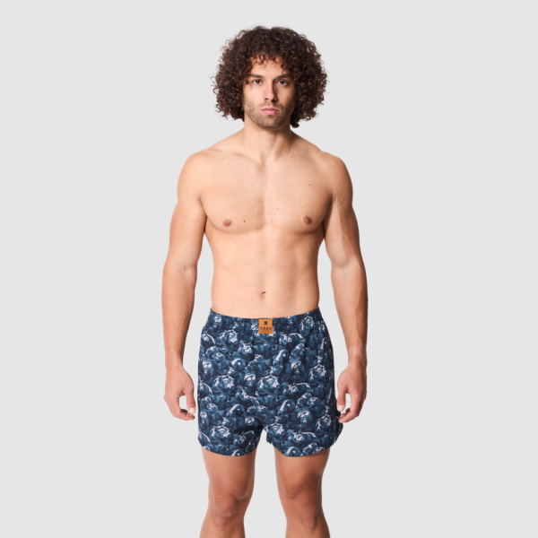 "Incognito" Black Boxer Shorts