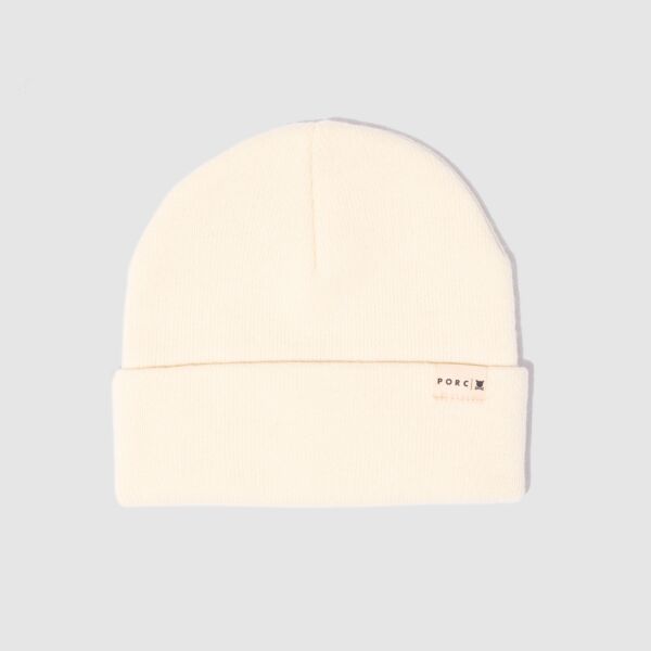 "Factor" Off White Beanie
