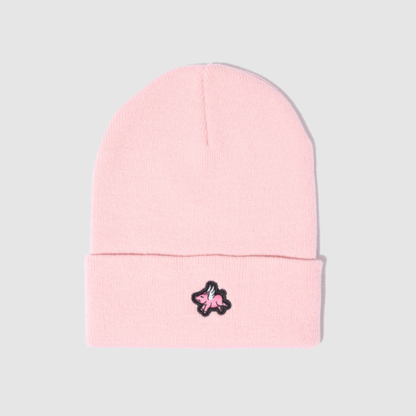 "Flying Pig" Pink Beanie