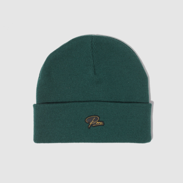 "Signature" Green Beanie