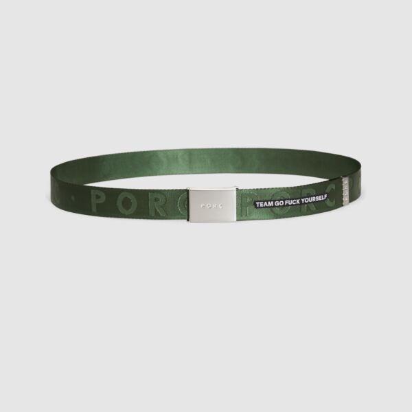 "TGFY" Olive Belt