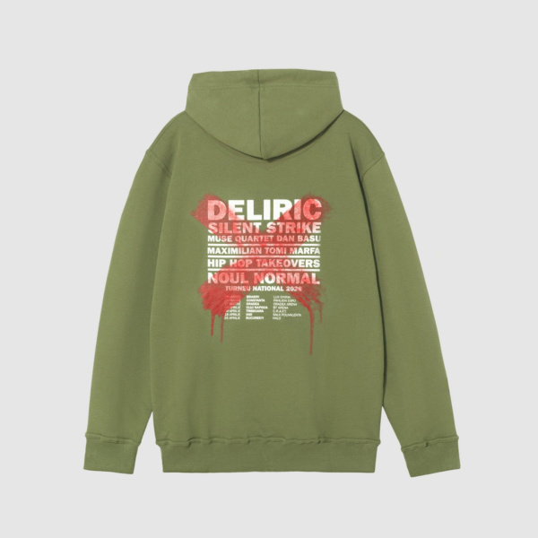 "DXSSIII_009" Olive Hooded Sweat