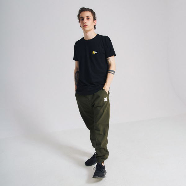 "Essential Logo" Olive Joggers