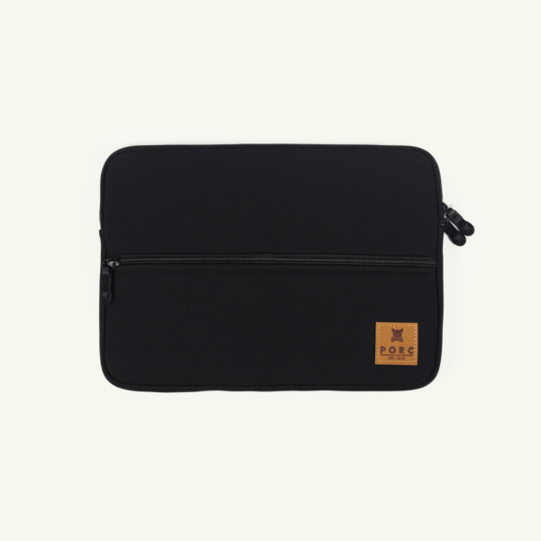"Logo" Black Laptop sleeve