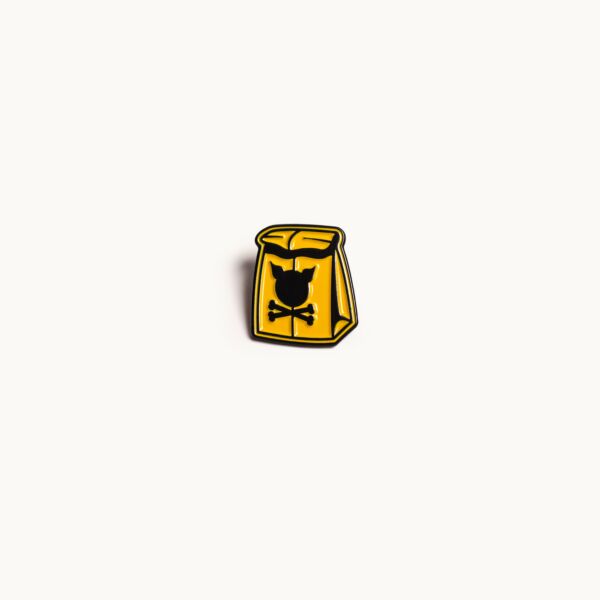 "Lunch" Metallic Pin