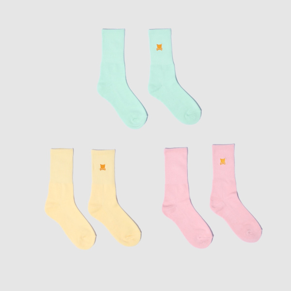 "Essential Logo" 3 Multicolor Pack Socks