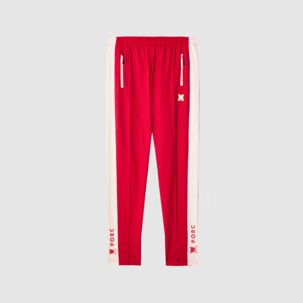"Proof" Red Track Pants