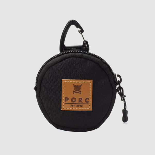 "Round About" Black Pocket Pouch