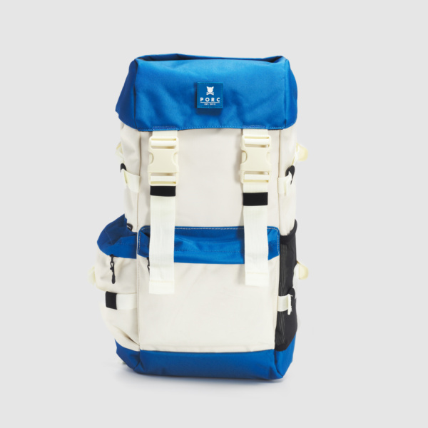 "Summit" Off white/Pig Blue Backpack