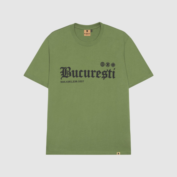 "Bucuresti" Olive T-Shirt