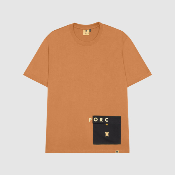 "Determined" Brown Pocket T-Shirt
