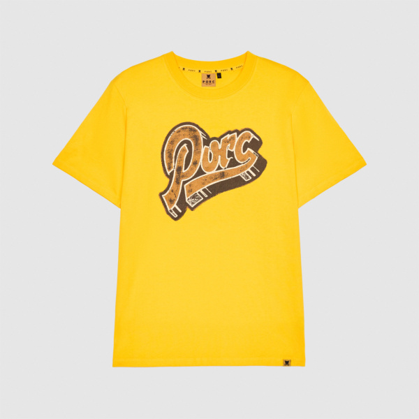 "Grunge Script" Mustard T-Shirt