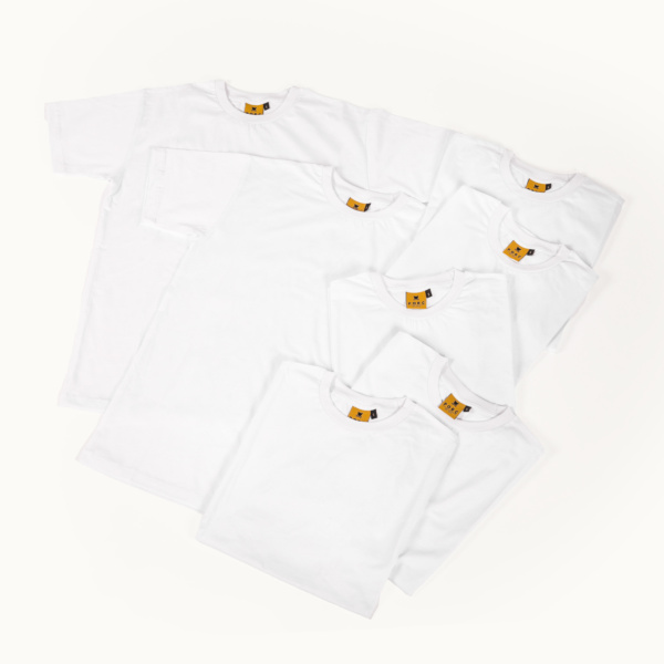 "Weekly" White Tee Pack