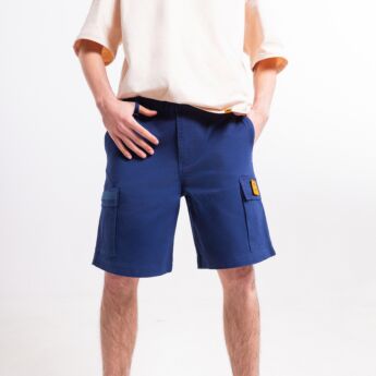 "Collect" Navy Cargo Shorts