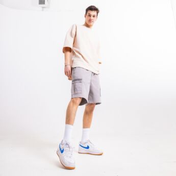 "Collect" Stone Cargo Shorts