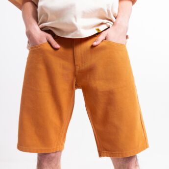 "Invert" Brown Denim Shorts
