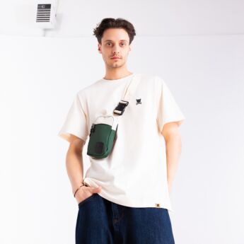 "Diaz" Olive/Off white Sling Bag