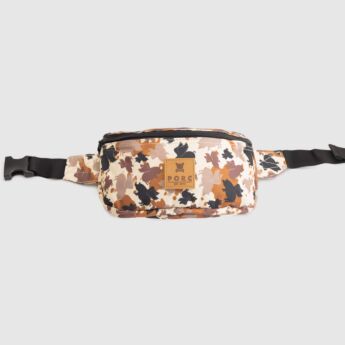 "Camouflage" Brown Hip Bag