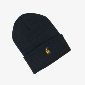 "Banana" Black Beanie