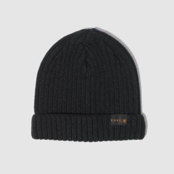 "Villain" Small Label Black Beanie