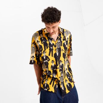 "Society" Mustard Shirt