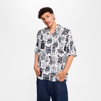 "Tribe" Black/White Shirt