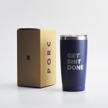 "Get Shit Done" Navy Insulated Mug