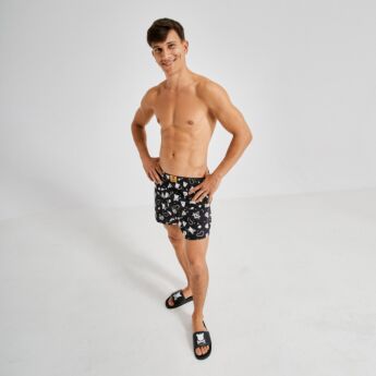 "Conspiracy" Black/White Boxer Shorts