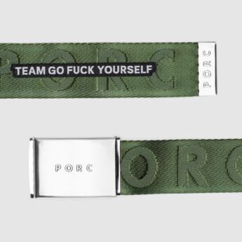 "TGFY" Olive Belt