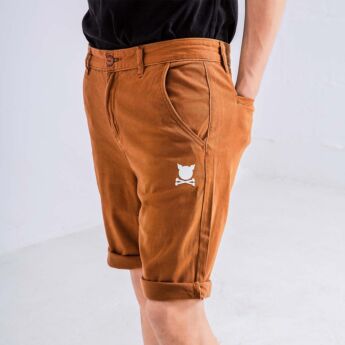 "Essential Logo" Brown Short Chinos