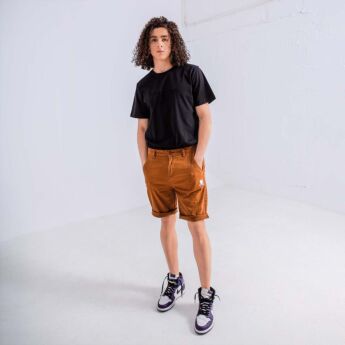"Essential Logo" Brown Short Chinos