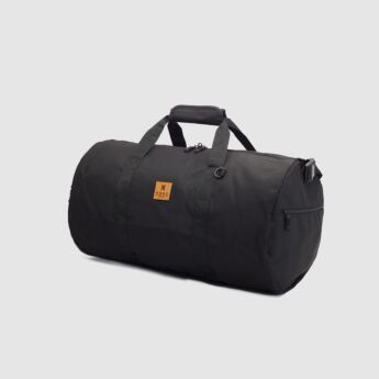"Logo" Black Duffel Bag