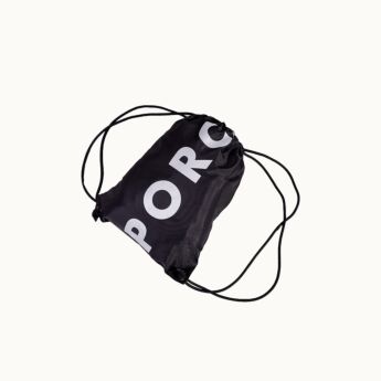 "Elements" Black Drawstring Bag