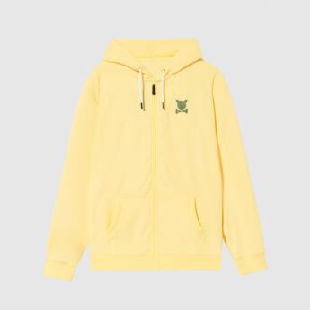 "Linear" Zipper Hooded Sweat