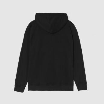 "Logo" Black Hooded Sweat