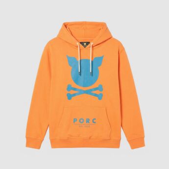 "Logo" Orange Hooded Sweat