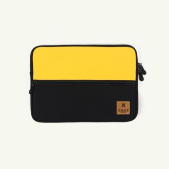 "Logo" Mustard Laptop sleeve