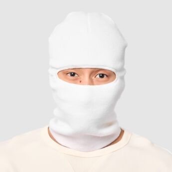 "Incognito" White Ski Mask