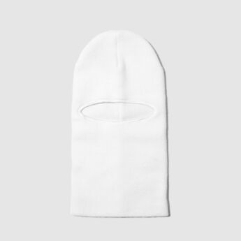 "Incognito" White Ski Mask