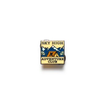 "Adventure Club" Metallic Pin