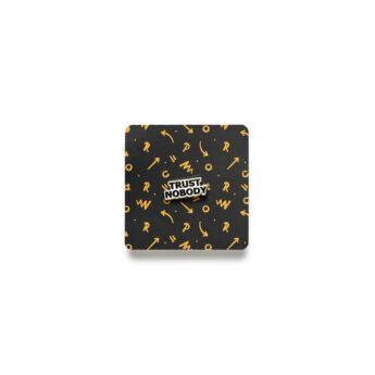 "Trust Nobody" Metallic Pin
