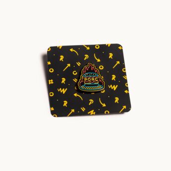 "Burger" Metallic Pin
