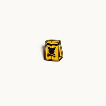 "Lunch" Metallic Pin