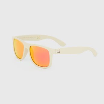 "Apollo" Off White Mirror Polarized Sunglasses