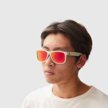 "Apollo" Off White Mirror Polarized Sunglasses