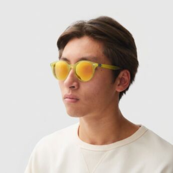 "Day Off" Lime Mirror Polarized Sunglasses