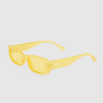 "Notorious" Gold Translucent Polarized Sunglasses