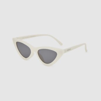 "Wicked" Off White Translucent Polarized Sunglasses